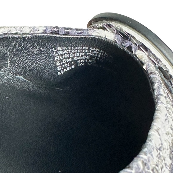 Tory Burch Tri Color Python Embossed Leather Minnie Flats Size 8.5 Animal Print - Picture 12 of 16